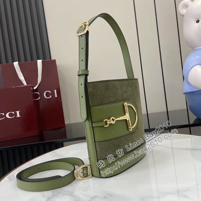 Gucci專櫃古馳2025春夏系列最新款檔案桶包手提單肩斜挎女包 jh2608型號：833665